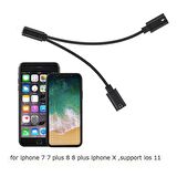 Lightning Kulaklık Şarj Çoklayıcı Çevirici Dönüştürücü Adaptör