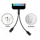 Lightning Kulaklık Şarj Çoklayıcı Çevirici Dönüştürücü Adaptör