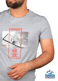 Manta MNT 2406 S. Yaka Pota Baskılı Erkek T-Shirt