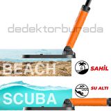 Scuba Tector PRO Su Altı Dedektörü & Sahil Arama Dedektörü - 20 cm Başlıklı - Arama Kollu