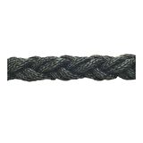 Dolphin Rope Polyester Halat 8 Kollu 16 Mm Siyah