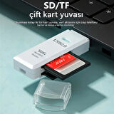 2in1 Usb 2.0 Micro Sd Hafıza Kartı - Tf Kart Okuyucu Hub Adaptör Veri Aktarıcı