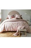 Makiteks %100 Pamuklu Çiçekli Laure 200x220+50x70 Çift Kişilik Nevresim ve Yastık Kılıfı Seti