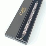 Ametist & Hematit Taşı Silindir Bileklik, Unisex / Kadın / Erkek 