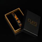 Kaplan Gözü & Hematit Taşı Silindir Bileklik, Unisex / Kadın / Erkek