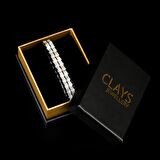 Pembe Kuvars & Hematit Taşı Silindir Bileklik, Unisex / Kadın / Erkek