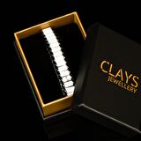 Havlit & Hematit Taşı Silindir Bileklik, Unisex / Kadın / Erkek