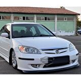 Honda Civic Vtec 2 Uyumlu Esnek Tampon Koruma Bandı Ön Arka Tampon Koruyucu Şerit Yumuşak Bant 4 lü Paket Siyah