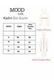 Saks Mavisi Kapşonlu Baskılı İçi Polarlı Sweatshirt