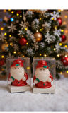 2 Adet Noel Baba Kutulu Hediyelik Yılbaşı Mumu