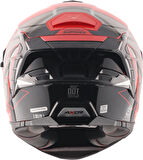 Brutale Surges Kask Black Red - Pinlock Dahil