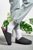 Kadın Mantar Taban Eva Kışlık Önü Kapalı Keçe Sabo Outdoor Günlük Rahat Ev Sandalet Flat Terlik