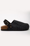Kadın Mantar Taban Eva Kışlık Önü Kapalı Keçe Sabo Outdoor Günlük Rahat Ev Sandalet Flat Terlik