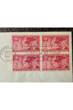 USA AMERİKA İLK GÜN ZARFI G.A.R. İndianapolis 1949 FDC Dörtlü Blok Pullu