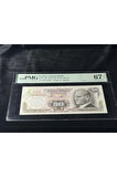 Türk Lirası PMG 67 EPQ SUPERB GEM UNC 50 Lira P 188 1970 (ND 1976) S/N I90 6. Emisyon 2. Tertip