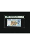 Kamerun Cameroun 1000 Francs PMG 67 EPQ SUPERB GEM UNC P612U 2002 (ND 2015) S/N 630870791