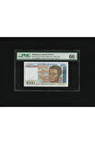 Madagascar 1000 Francs P 76b ND (1994) PMG 66 EPQ GEM UNC ÇİL SN A68090874