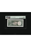 10 TL ON Türk Lirası 1960-1963 P 161 PMG 58 EPQ ÇA S/N B52 387804 / 5. EMS 6.Tertip