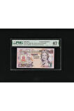 PMG 67 Puan EPQ SUPER GEM UNC Gibraltar Cebelitarık 20 Pound Pick 31a 2004 S/N CCC 488154 ÇİL