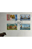 İsle of Man FDC 1975 Manx Pioneers to Cleveland (Ohio) İlk Gün Zarfı