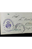 1898 Almanya Würrtemberg Krallığı Postakartı Antiye Resmi Pul 5 Pfennig Amtlicher Verkehr ve damgal