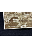 VINTAGE Kartpostal ELGIN CATHEDRAL FROM THE LOSSIE RIVER SCOTLAND RPPC 1942 yılından 4 adet 1/2 d p