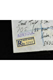 Uçak Postası Air Mail 1949 yılından Bahama'lardan İngiltereye postalanmış 2x 6d Pullu taahhütlü Za