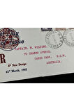 EIIR 1962 Kraliçe Elizabeth Pullu Avustralya İlk Gün Zarfı FDC Captain W. Wilding postalanmış