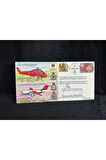 İngiltere Kraliyet Kraliçe Uçuşu İlk Gün Zarfı 1995 THE QUEENS FLİGHT FDC Islak İmzalı Limited 15