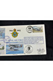 Falkland İslands İngiltere Kraliyet Hava Kuvvetleri 75. yıldönümü İlk Gün Zarfı 19993 75th Ann. of