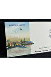 İngiltere Uçak ve Noel Temalı İlk Gün Zarfı FDC 1989-11-14 Limited No. 13/50