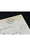 1871 yılından İsviçre Zarfsız Mektup Helvetia 10 Franco Pullu SC# 53 varış Damgalı