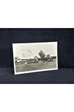 1937 Yılından Kartpostal İsvicre Havayolları Swissair Douglas DC-3 Uçağı Zürih Havalimanı Helvetia