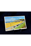 İngiltere Promenade & Pier, Colwyn Bay postcard (Marimex Ltd. No. CB.605) 1950 lekeli limited