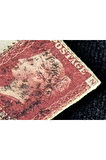 İngiltere Klasik Dönem 1872 Victoria Dönemi Red Penny Pullu Zarf postadan geçmiş varış damgalı
