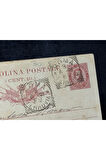 İtalya Roma'dan Postalanmış Antiye 1891 yıllından Cartolina Postale Dieci Centesimi 10 Cent