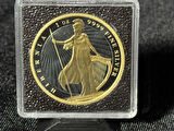 2023 Niue 2 Dolar Hibernia - Black Platinum & 24 Ayar Altın Kaplama 1 Oz Gümüş Para 100 Limitli Seri