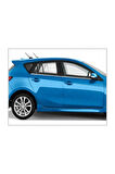 Mazda 3 Krom Cam Çıtası 4 Parça 2008-2014 Paslanmaz Çelik (HB)