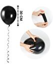 Balon Parlak Metalik Helyum Balon 10 Adet