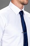 Tudors Modern Slim Fit Dar Kesim Armürlü Erkek Göm