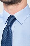 Tudors Modern Slim Fit Dar Kesim Armürlü Erkek Göm