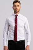 Tudors Slim Fit Dar Kesim Düz Erkek Gömlek