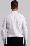 Tudors Slim Fit Dar Kesim Düz Erkek Gömlek