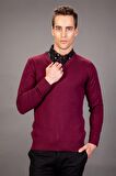 Tudors Slim Fit Dar Kesim V Yaka Pamuklu Erkek Kaz