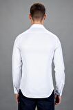 Tudors Slim Fit Dar Kesim Oxford Spor Erkek Gömlek