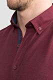 Tudors Slim Fit Dar Kesim Uzun Kol Poplin Oxford Erkek Gömlek