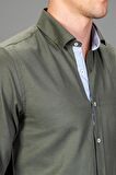 Tudors Slim Fit Dar Kesim Oxford Spor Erkek Gömlek