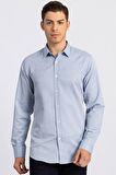 Tudors Modern Slim Fit Dar Kesim Armürlü Erkek Gömlek