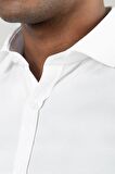 Tudors Slim Fit Dar Kesim Düz Erkek Gömlek
