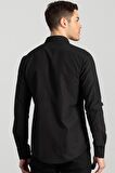 Tudors Slim Fit Dar Kesim Düz Erkek Gömlek